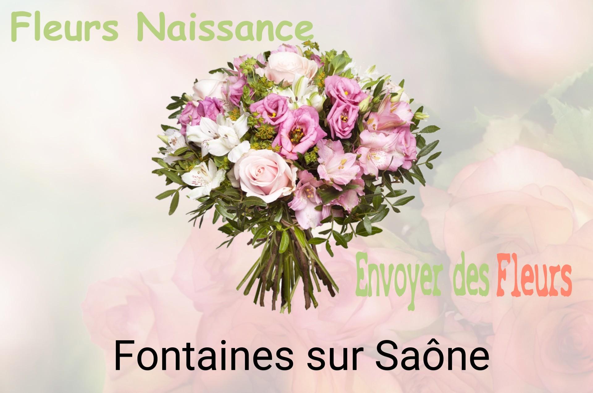 Bouquet de fleurs de naissance livré à Fontaines-sur-Saône